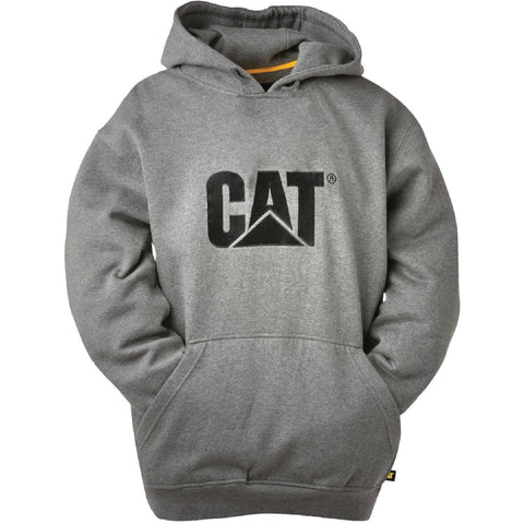 Caterpillar Trademark Hooded Sweatshirt  Heather Grey