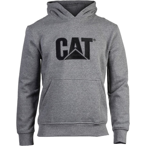 Caterpillar Trademark Hooded Sweatshirt  Heather Grey