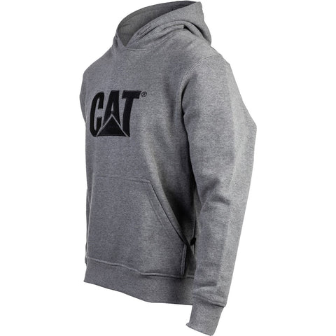 Caterpillar Trademark Hooded Sweatshirt  Heather Grey