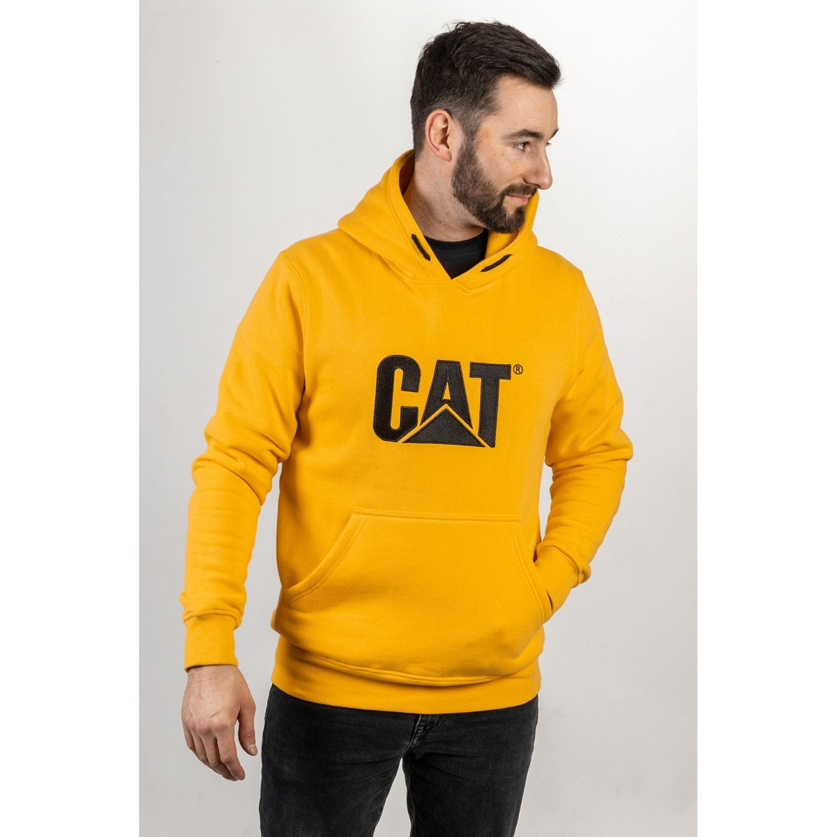 Caterpillar Trademark Hooded Sweatshirt  Yellow/Black