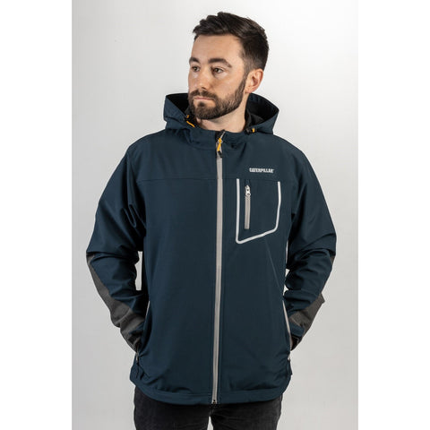 Caterpillar Capstone Hooded Soft Shell Jacket  Marine