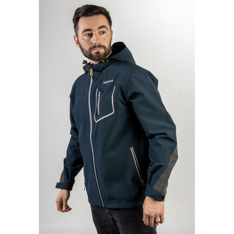 Caterpillar Capstone Hooded Soft Shell Jacket  Marine