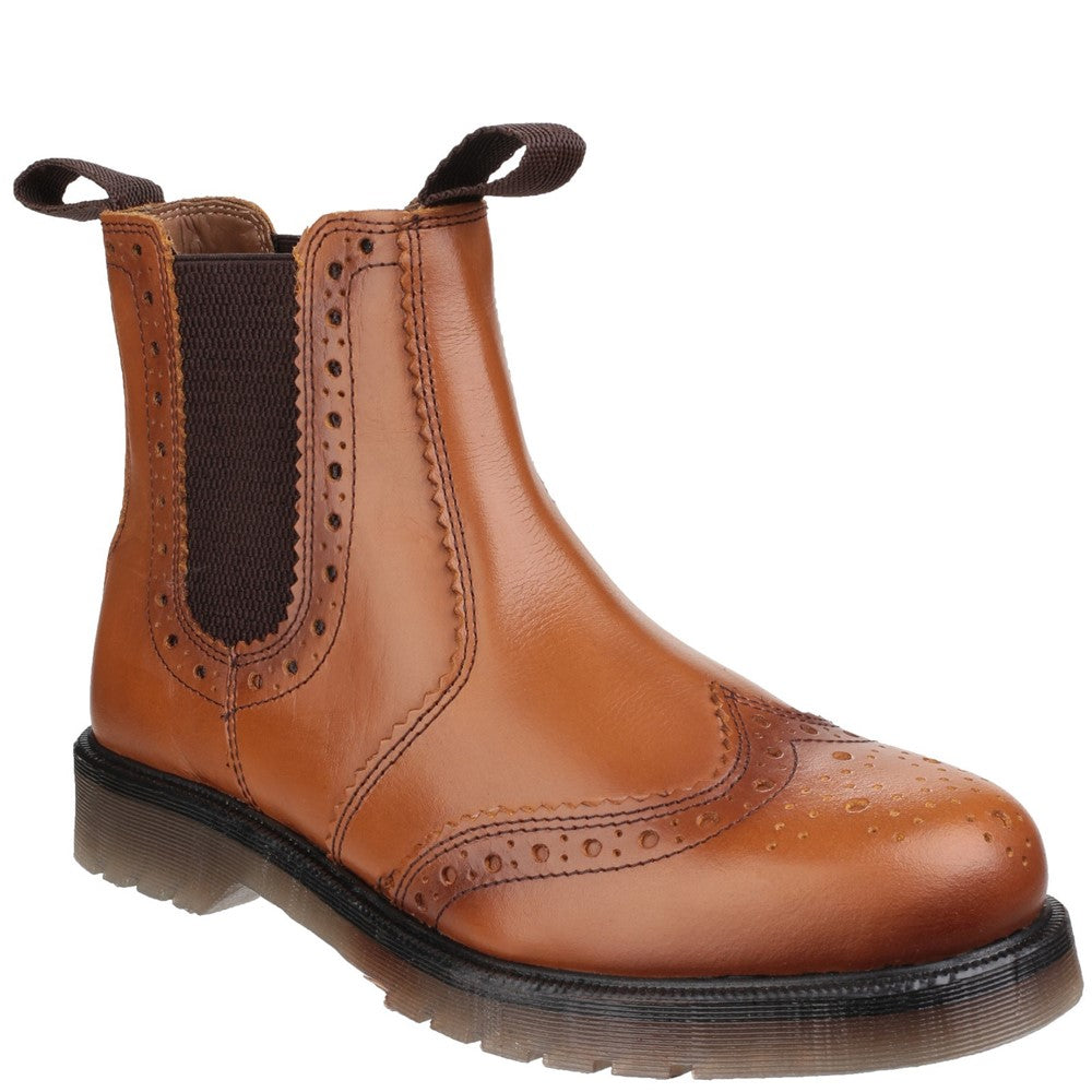 Amblers Dalby Pull On Brogue Boot