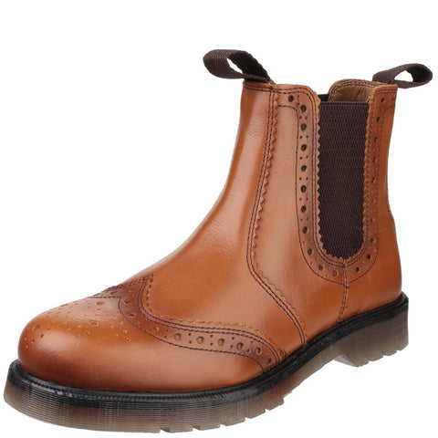 Amblers Dalby Pull On Brogue Boot