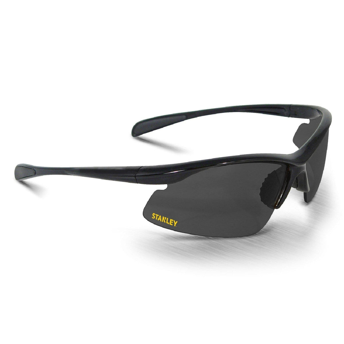 Stanley 10-Base Curved Half-Frame Safety Eyewear  Black/Charchoal