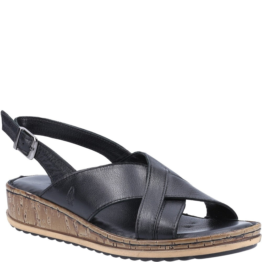 Hush Puppies Elena Cross Over Wedge Sandal