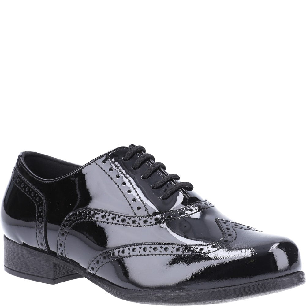 Hush Puppies Kada Senior Patent School Shoe