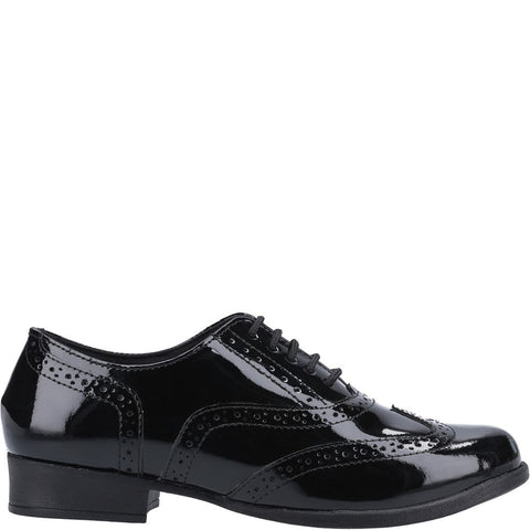 Hush Puppies Kada Senior Patent School Shoe