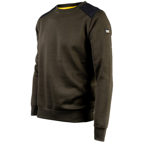 Caterpillar Essentials Crewneck Sweatshirt  Army Moss