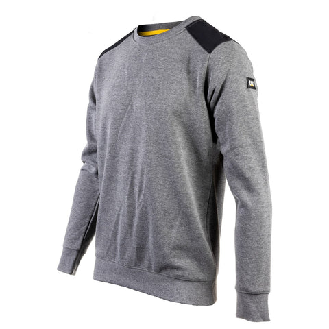 Caterpillar Essentials Crewneck Sweatshirt  Dark Heather Grey