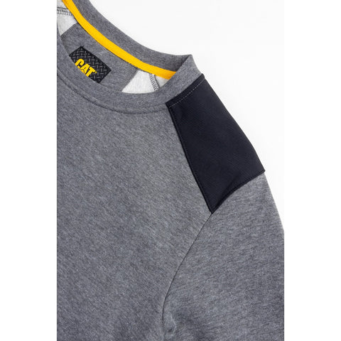 Caterpillar Essentials Crewneck Sweatshirt  Dark Heather Grey