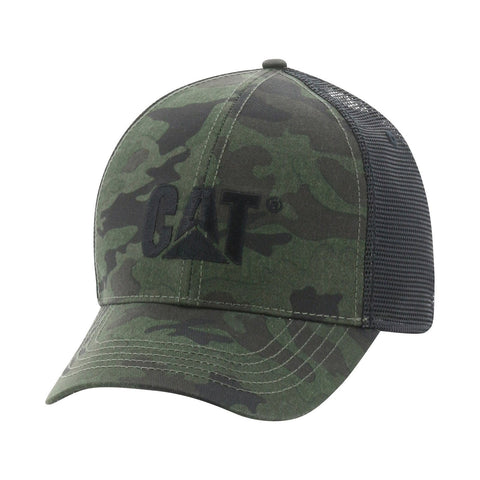 Caterpillar Raised Logo Cap  Night Camo