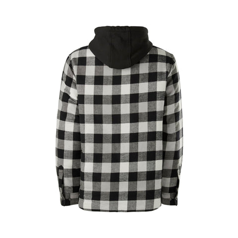 Hard Yakka Quilted Flannel Shacket  Grey