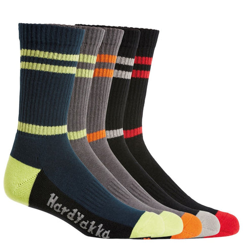 Hard Yakka Crew Five Pack Worksock