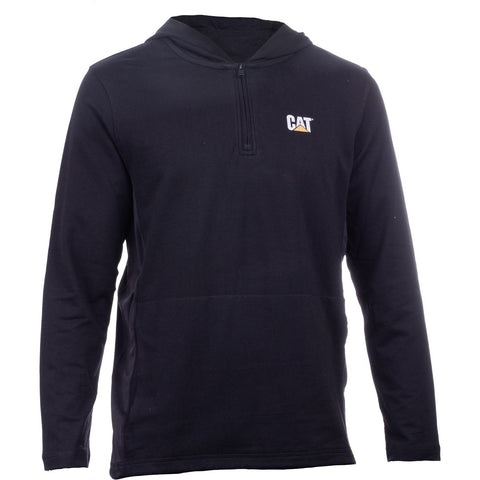 Caterpillar Coolmax Quarter Zip Hoodie  Black