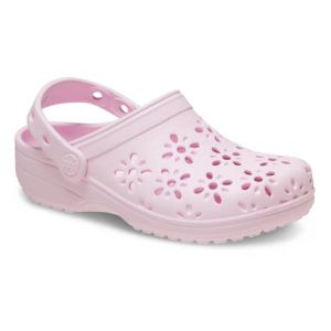 Crocs Toddler Classic Floral Cut Out Clog